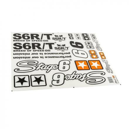 202647 AUTOCOLLANT-STICKER STAGE 6 NOIR (590 x 420 mm) (PLANCHE) p2r catégorie | Fp-moto.com garage moto albi atelier reparat