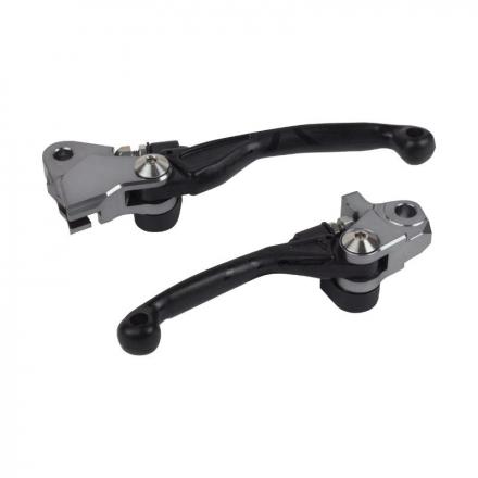 202249 LEVIER DE FREIN-EMBRAYAGE MOTO OFF ROAD RETRACTABLE-PIVOT INCASSABLE KTM 125, 150 SX 2014+2015, 125, 200 EXC 2014+2015 - 