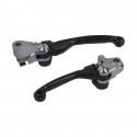 LEVIER DE FREIN-EMBRAYAGE MOTO OFF ROAD RETRACTABLE-PIVOT INCASSABLE KTM 125, 150 SX 2014+2015, 125, 200 EXC 2014+2015 - HUSQVAR