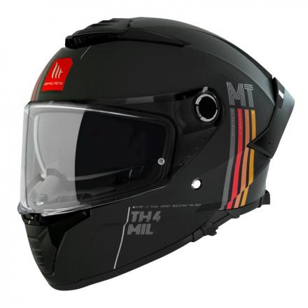 202960 CASQUE INTEGRAL MT THUNDER 4 SV MIL A11 NOIR MAT S (DOUBLE ECRANS - PINLOCK READY) (ECE 22.06) p2r catégorie | Fp-m