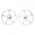 "JANTE CYCLO 17"" TYPE BERNARDI POUR PEUGEOT 103 MVL, VOGUE BLANC (VENDU PAR PAIRE) -SELECTION P2R-"