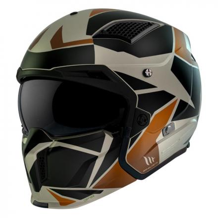 203032 CASQUE TRIAL MT STREETFIGHTER SV P1R GRIS MAT XXL (2XL) SIMPLE ECRAN DARK TRANSFORMABLE AVEC MENTONNIERE AMOVIBLE (LIVRE