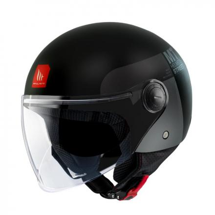 203142 CASQUE JET MT STREET SCOPE D2 NOIR-GRIS BRILLANT XS (ECE 22.06) p2r catégorie | Fp-moto.com garage moto albi atelie