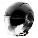 CASQUE JET MT VIALE SV DOUBLE ECRANS UNI NOIR BRILLANT L (ECE 22.06)