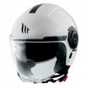 CASQUE JET MT VIALE SV DOUBLE ECRANS UNI BLANC BRILLANT XXS (ECE 22.06)