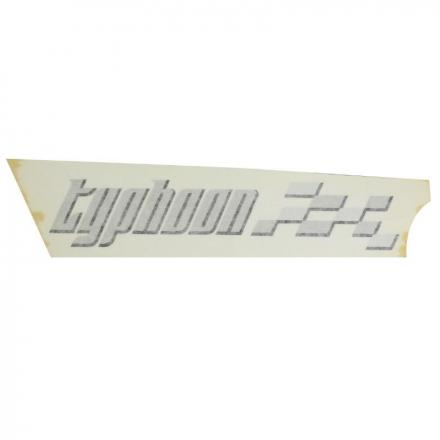 85035 "AUTOCOLLANT-STICKER-DECOR ""TYPHOON"" AILE ARRIERE GAUCHE ORIGINE PIAGGIO 50 TYPHOON 2006+2010 -624317-" p2r catégorie P