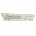 "AUTOCOLLANT-STICKER-DECOR ""TYPHOON"" AILE ARRIERE GAUCHE ORIGINE PIAGGIO 50 TYPHOON 2006+2010 -624317-"