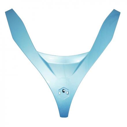 85086 CACHE SUPERIEUR DE FACE AVANT ORIGINE PIAGGIO 125-250-300-400-500 MP3 2014- BLEU 424 -62443200AF- p2r catégorie | Fp-m
