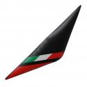 AUTOCOLLANT-STICKER-DECOR PLAQUE DE PHARE ORIGINE PIAGGIO 50 GILERA SMT-RCR 2013+ ROUGE -2H000003-