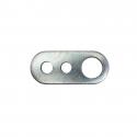 PLAQUE FIXATION ECHAPPEMENT ORIGINE DERBI 125 GPR 2004+2006 -00H01504551-