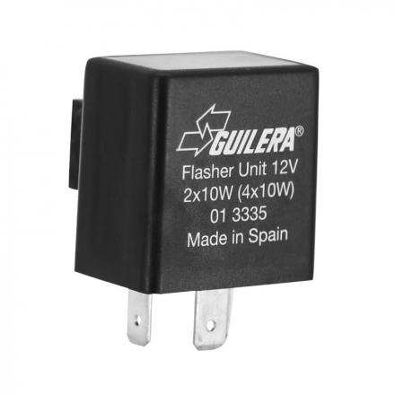 155110 CENTRALE CLIGNOTANTE 50 A BOITE ADAPTABLE PEUGEOT 50 XPS, XP7, XR7 (12V - 2(4)x10 - 3 FICHES) -GUILERA ORIGINE- p2r caté
