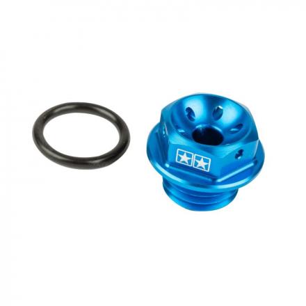 202670 BOUCHON D'HUILE 50 A BOITE STAGE 6 POUR DERBI 50 SENDA, GPR (EURO 2, 3, 4) -BLEU- p2r catégorie | Fp-moto.com garage 