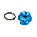 BOUCHON D'HUILE 50 A BOITE STAGE 6 POUR DERBI 50 SENDA, GPR (EURO 2, 3, 4) -BLEU-