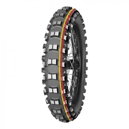 202700 PNEU MOTO 14'' 90-100-14 MITAS TERRA FORCE MX SM SOFT TO MEDIUM REAR TT 49M NHS (BANDE ROUGE JAUNE) p2r catégorie | F