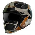 CASQUE TRIAL MT STREETFIGHTER SV P1R GRIS MAT XS SIMPLE ECRAN DARK TRANSFORMABLE AVEC MENTONNIERE AMOVIBLE (LIVRE AVEC UN EC