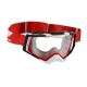 202716 MASQUE-LUNETTES CROSS PROGRIP 3309 TR RAPID ROUGE-BLANC-NOIR ECRAN TRANSPARENT LIGHT SENSITIVE ANTI-RAYURES-ANTI U.V.-ANT