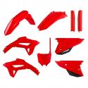 CARROSSERIE-CARENAGE MOTO MX HONDA 250 CRF R 2022+, 450 CRF R 2021+ ROUGE HONDA (COULEUR OEM) (KIT PLASTIQUES 9 PIECES) -POLISP