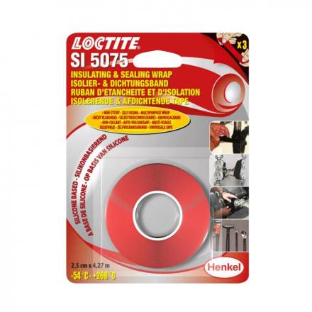201823 RUBAN D'ETANCHEITE ET D'ISOLATION LOCTITE SI 5075 ROUGE (ROULEAU 25 mm x 4,27 M SOUS BLISTER) p2r catégorie | Fp-moto
