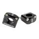 202204 PONTET DE GUIDON UNIVERSEL STAGE 6 ALU CNC ADAPTATEUR DIAM 28,6 mm NOIR (PAIRE) p2r catégorie | Fp-moto.com garage mot