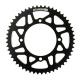202184 COURONNE 50 A BOITE ADAPTABLE APRILIA 50 SX 2012+2017, SX SM 2012+2017 420 53 DTS ALU CNC NOIR (DIAM COURONNE 108-123-