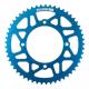 202188 COURONNE 50 A BOITE ADAPTABLE BETA 50 RR ENDURO 2006+2018, 50 RR MOTARD 2005+2018 420 53 DTS ALU CNC BLEU (DIAM 100-120