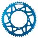 202194 COURONNE 50 A BOITE ADAPTABLE DERBI 50 SENDA DRD, DRD PRO 420 53 DTS ALU CNC BLEU (102-124.5-8.5) -STAGE 6- p2r catégo