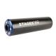 202213 SILENCIEUX STAGE 6 ALU DIAM 60mm NOIR-BLEU (PASSAGE DROIT) p2r catégorie | Fp-moto.com garage moto albi atelier repara