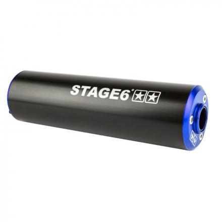 202215 SILENCIEUX STAGE 6 ALU DIAM 60mm NOIR-BLEU (PASSAGE GAUCHE) p2r catégorie | Fp-moto.com garage moto albi atelier repar