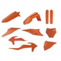 CARROSSERIE-CARENAGE MOTO MX KTM 125, 250 SX, 250, 450 SX-F, 250 XC, 250, 450 XC-F 2019+ ORANGE KTM (KIT PLASTIQUES 10 PIECES) 