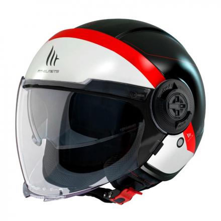 202056 CASQUE JET MT VIALE SV 68 UNIT DOUBLE ECRANS NOIR MAT-ROUGE NACRE XXL (2XL) (ECE 22.06) p2r catégorie | Fp-moto.com ga