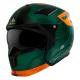 203051 CASQUE TRIAL MT STREETFIGHTER SV TOTEM C6 VERT-ORANGE MAT XS SIMPLE ECRAN DARK TRANSFORMABLE AVEC MENTONNIERE AMOVIBL