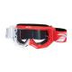 206635 MASQUE-LUNETTES CROSS PROGRIP 3300 TR VISION BLANC-ROUGE ECRAN TRANSPARENT ANTI-RAYURES-ANTI U.V.-ANTI-BUEE (HOMOLOGUE CE