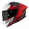 CASQUE INTEGRAL MT KRE+ FIM FIBRE CARBONE BRUSH A5 ROUGE BRILLANT XS