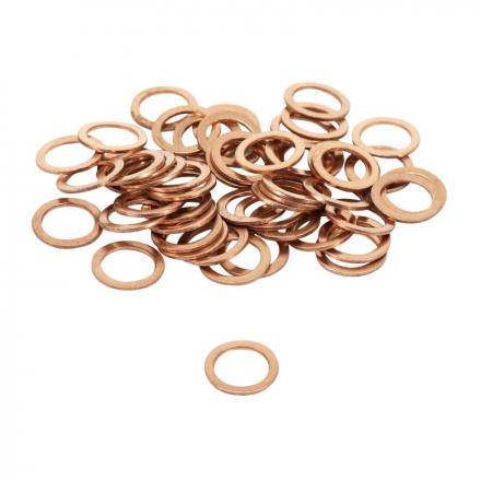 206205 RONDELLE-JOINT DE VIDANGE ARTEIN COPPER WASHERS CUIVRE PLAT DIAM 14 x 20 x 1,50 mm (BLISTER 50 PIECES) -PRO SERIES- 2 G