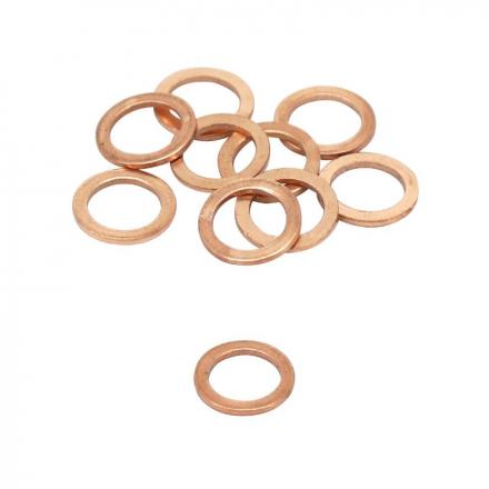 206206 RONDELLE-JOINT DE VIDANGE ARTEIN COPPER WASHERS CUIVRE PLAT DIAM 8 x 12 x 1 mm (BLISTER 10 PIECES) -PRO SERIES- 2 Géné