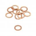 RONDELLE-JOINT DE VIDANGE ARTEIN COPPER WASHERS CUIVRE PLAT DIAM 8 x 12 x 1 mm (BLISTER 10 PIECES) -PRO SERIES-