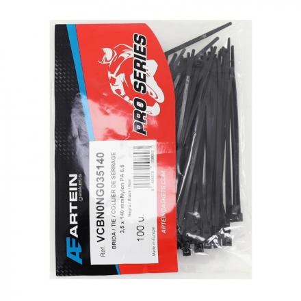 206219 COLLIER DE SERRAGE NYLON TYPE RILSAN ARTEIN 3,5x140 mm NOIR (VENDU PAR 100) -PRO SERIES- 2 Général | Fp-moto.com gar