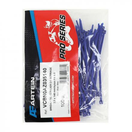 206223 COLLIER DE SERRAGE NYLON TYPE RILSAN ARTEIN 3,5x140 mm BLEU (VENDU PAR 100) -PRO SERIES- 2 Général | Fp-moto.com gar