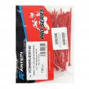 COLLIER DE SERRAGE NYLON TYPE RILSAN ARTEIN 3,5x140 mm ROUGE (VENDU PAR 100) -PRO SERIES-