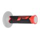 206645 REVETEMENT POIGNEE PROGRIP MOTO OFF ROAD 788 TRIPLE DENSITE BASE COLOR GRIS -NOIR-ROUGE CLOSED END 115mm (CROSS-MX) (PAIR