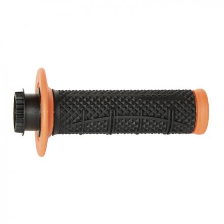 206667 REVETEMENT POIGNEE PROGRIP MOTO OFF ROAD 809 SIMPLE DENSITE ORANGE-NOIR CLOSED END 115mm (AVEC LOCK ON - LIVRER AVEC 7 EM