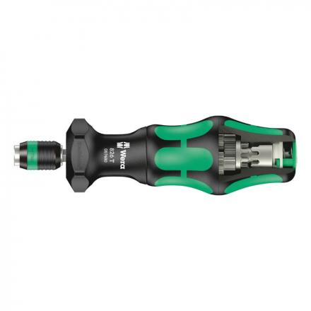 205940 TOURNEVIS PORTE EMBOUT WERA KOMPAKT TURBO 1-4 NOIR-VERT (MANDRIN A SERRAGE RAPIDE) (VENDU A L'UNITE) -MARQUE ALLEMANDE P