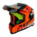 CASQUE CROSS ADULTE MT FALCON ARYA ORANGE MAT XS (BOUCLE DOUBLE D)