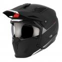 CASQUE TRIAL MT STREETFIGHTER SV UNI NOIR MAT S SIMPLE ECRAN TRANSPARENT TRANSFORMABLE AVEC MENTONNIERE AMOVIBLE (LIVRE AVEC 