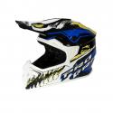 CASQUE ENFANT CROSS PROGRIP 3009 BLEU-JAUNE FLUO YS (ECE 22.06)