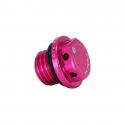 BOUCHON D'HUILE 50 A BOITE KRM PRO RIDE POUR MINARELLI 50 AM6-BETA 50 RR-RIEJU 50 MRT-SHERCO 50 SM-R, SE-R ALU CNC ROSE