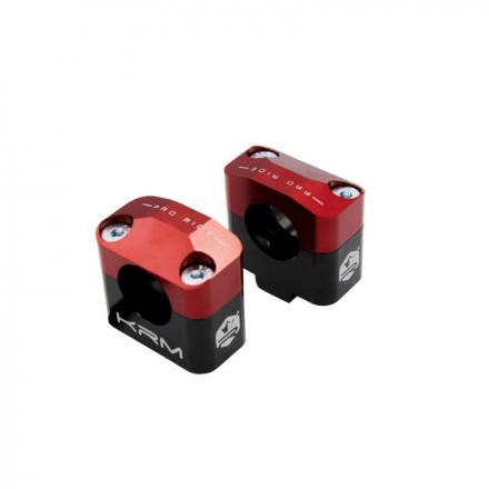 207833 PONTET-SURPONTET 50 A BOITE KRM PRO RIDE POUR GUIDON DIAM 28,6 mm ALU CNC NOIR-ROUGE p2r catégorie KRM PRO RIDE | Fp-mo