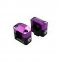 PONTET-SURPONTET 50 A BOITE KRM PRO RIDE POUR GUIDON DIAM 28,6 mm ALU CNC NOIR-VIOLET