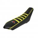 COUVRE-HOUSSE DE SELLE 50 A BOITE KRM PRO RIDE POUR RIEJU 50 MRT 2009+ NOIR-JAUNE