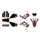 207882 KIT DECO AUTOCOLLANT-STICKER 50 A BOITE KRM PRO RIDE POUR RIEJU 50 MRT 2009+2021 NOIR-ROUGE (COMPLET) p2r catégorie KRM P